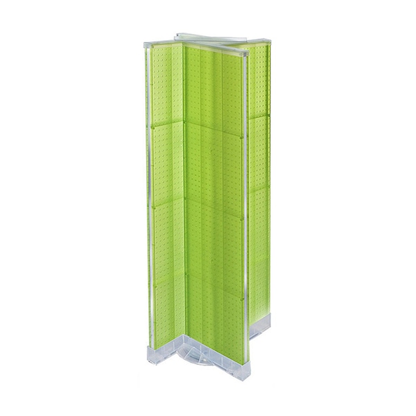 Pinwheel Pegboard Floor Display on Revolving Base. Spinner Rack Stand.